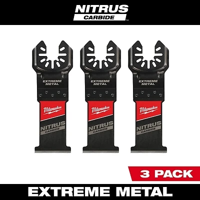 Milwaukee 49-25-1563 Nitrus Carbide Oscillating Multi-Tool Blade, 1-3/8 In., 3-Pack