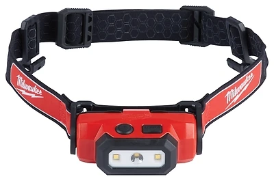 Milwaukee 2163-21 Hard Hat Headlamp, 600 Lumen LED, USB Rechargeable