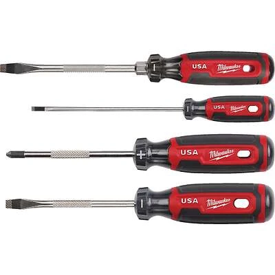 Milwaukee MT200-4 Cushion Grip Screwdriver Set, 4-Piece, USA Made
