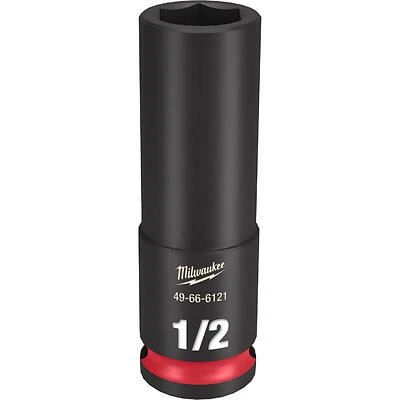 Shockwave 3/8 In. Drive 1/2 In. Deep 6-point Impact Socket 1 Pk