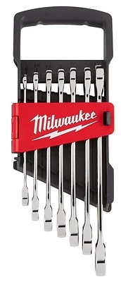 Milwaukee 48-22-9506 Metric 12-Point Ratcheting Combination Wrench Set, 7-Piece