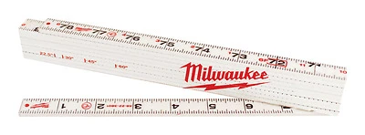 Milwaukee 48-22-3801 Folding Rule, 78 In. L, 1-3/8 In. W, SAE, Plastic
