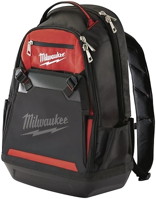 Milwaukee 48-22-8200 Jobsite Backpack, 35-Pocket, 1680 Denier, Black/Red
