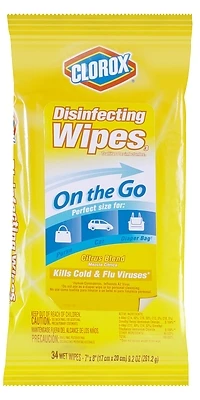 Clorox 01665 Disinfecting Wipes, 8 in L, 7 in W, Fresh, 9-Ply