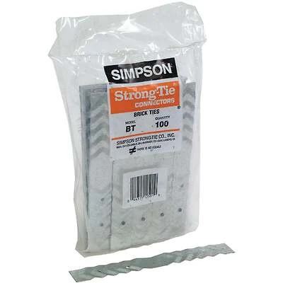 Brick Ties, 22 Gauge, 100-Pk.
