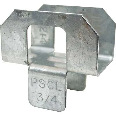 Plywood Clip, 20 Gauge, Galvanized, 3/4 In.