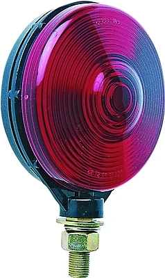 Peterson V313-2 Round 12V Red Stop Tail Light, Snap-On Lens