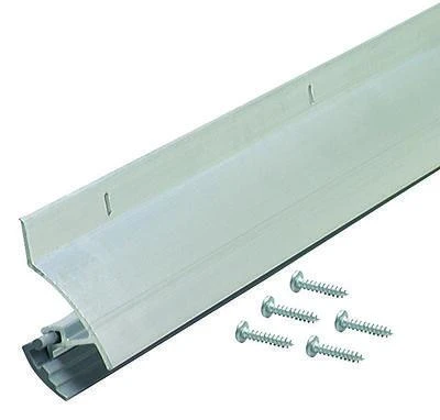 M-D 05546 Drip Cap Door Sweep, Aluminum, Vinyl Seal, 1-7/8 In. X 36 In.