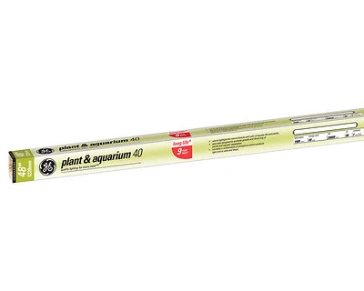 GE Fluorescent Plant/Aquarium Bulb, T12, 40W, 48 In., G13 Bi-Pin