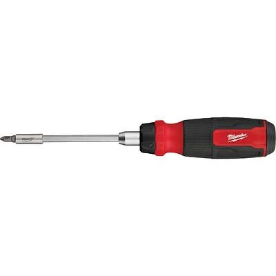Milwaukee 48-22-2903 14-in-1 Ratcheting Multi-Bit Screwdriver, 1/4 In. Hex Drive