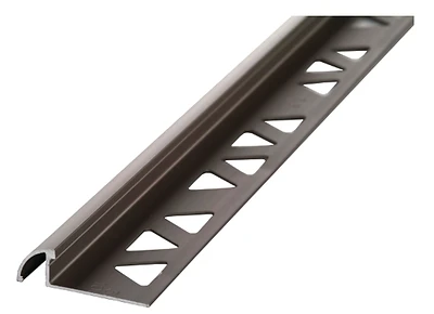 Building Products 3/8 In. X 8 Ft. Pewter Aluminum Bullnose Tile Edging