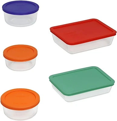 Simply Store 10-piece Glass Storage Bakeware Set With Assorted Lids