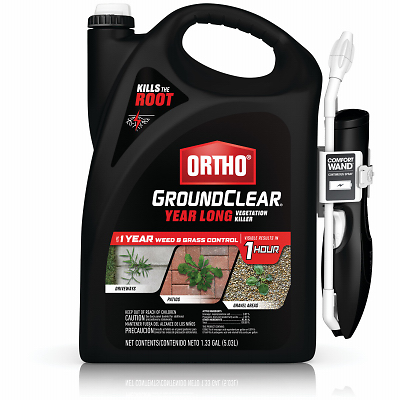 GroundClear Year Long Vegetation Killer with Wand, 1 Gallon Ready-To-Use