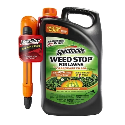Spectracide HG-96588 Weed Stop Plus Crabgrass Killer, 1.33 Gal AccuShot Sprayer