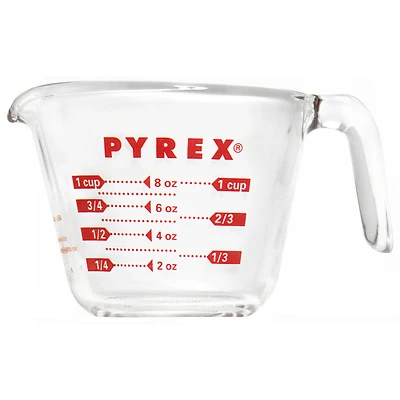 Pyrex 6001074 Glass Measuring Cup, 8-oz. (250 mL)