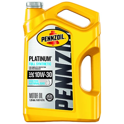 Pennzoil 550046205 Platinum Synthetic Motor Oil, 10W-30, 5 Qt.