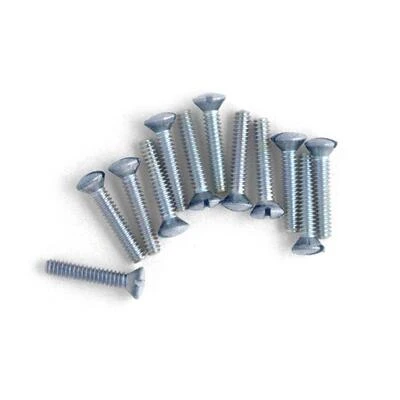 3/4 in. Wall Plate Screws - Chrome - (10-Pack)