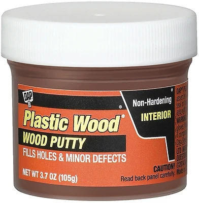 3.7 Oz. Red Oak Wood Putty - Non-hardening Interior Filler, Model 21262