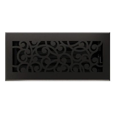Wonderland 4 In. X 10 In. Cast Iron Steel Floor Register Rg3374