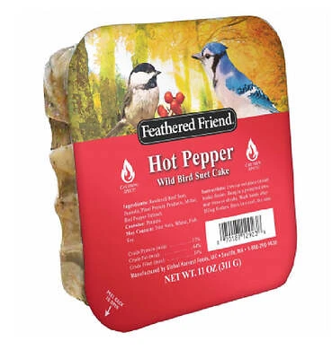 Hot Pepper Suet Wild Bird Food, 11 Oz. - Squirrel Resistant