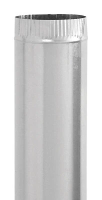Imperial Galvanized Furnace Pipe, 24 Gauge, 5 x 24 In.