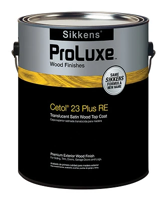 ProLuxe 23 Top Coat Wood Finish, Transparent Satin, Teak, 1-Gallon