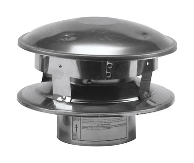 Pellet Stove Vertical Termination Cap, 4-In.