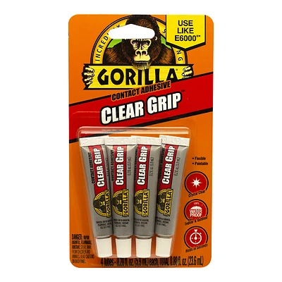 Gorilla 8130002 Glue, Clear, 0.2 oz Card