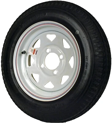 Loadstar Trailer Tire & 4-Hole Custom Spoke Wheel 480-12 LRC