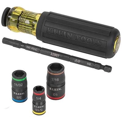 7-in-1 Impact Rated Multi-nut Driver With 3-3/4 In. Shank And Color Coded Sockets