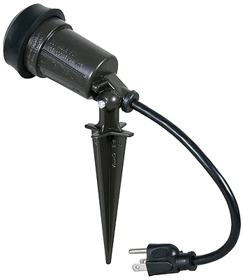 Hubbell Landscape Stake Light, Bronze, 150 Watt Max, Metal
