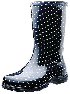 Tall Boot, Black Polka Dot, Women's Size 7
