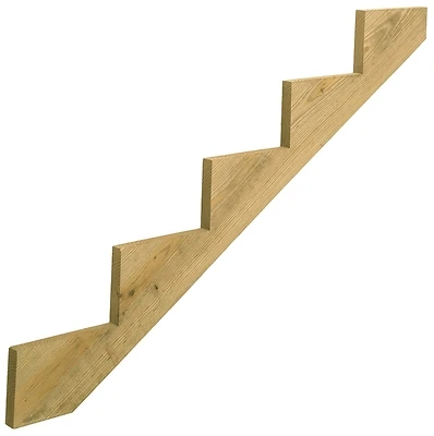 Prowood Stair Stringer, 5-Step, 2 x 12, Pine