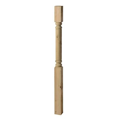 4 In. X 4 In. X 54 In. Treated Colonial Newel Post - Southern Yellow Pine