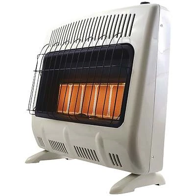 Mr. Heater F299830 Wall Heater, Propane, Vent-Free, White, 30,000 BTU