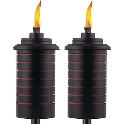 Metal StepNStall Outdoor Torch 2pk - TIKI