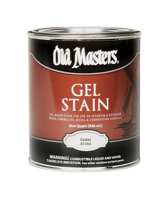 Gel Stain, Oil-Based, Cedar, 1-Qt.