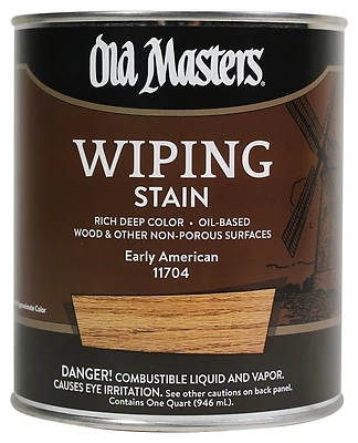 Old Masters 11704 Wiping Stain, Oil-Based, Early American, 1-Qt.