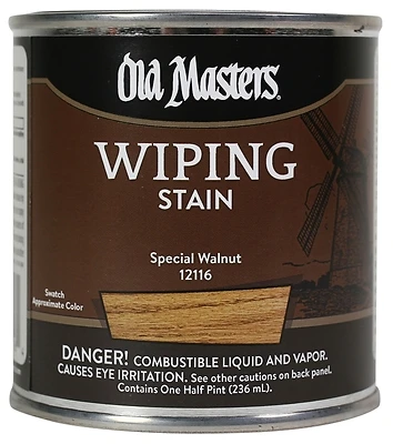 Old Masters 12116 Wiping Stain, Oil-Based, Special Walnut, 1/2-Pt.