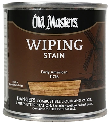 Old Masters 11716 Wiping Stain, Oil-Based, Early American, 1/2 Pt.