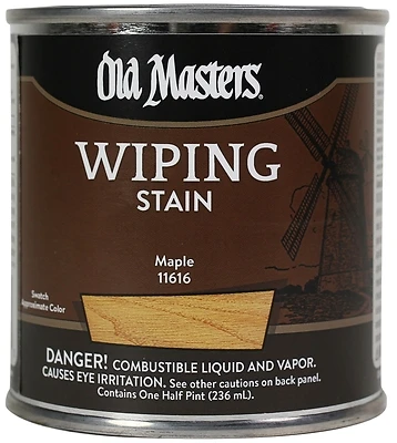 Old Masters 11616 Wiping Stain, Oil-Based, Maple, 1/2-Pt.