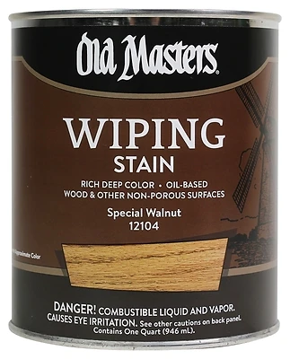 Old Masters 12104 Wiping Stain, Oil-Based, Special Walnut, 1-Qt.