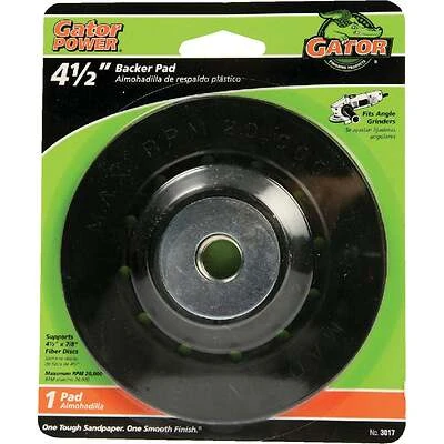 Fiber Discs Backer Pad, 4.5 In.