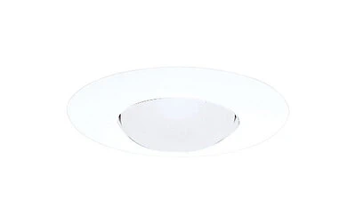 Open Trim For Light Fixture, White, 6-In.