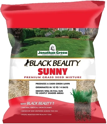 Jonathan Green 10895 Black Beauty Full Sun Grass Seed, 1 Lb, 425 Sq. Ft.