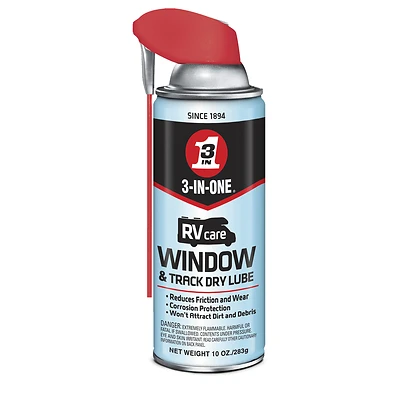 RV Window & Track Dry Lube, 3-In-1, 10 oz.