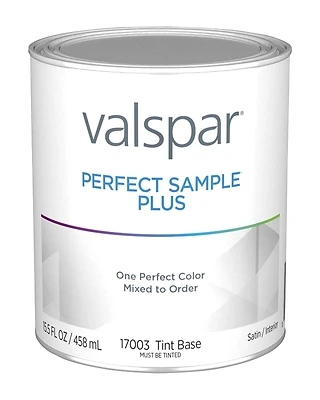 Valspar Perfect Sample Plus Latex Satin Interior Paint, 1 Pint