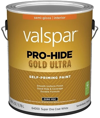 Zero Voc Latex Semi-gloss Interior Wall Paint, 1 Gallon