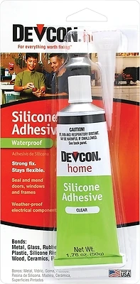 Devcon 12045 Clear Silicone Adhesive, 1 Oz. Tube