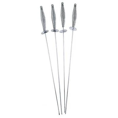 Mr. BAR-B-Q 40331Y Spiral Skewer, 17 in OAL, Steel Head, Cool Touch, Easy Grip Handle